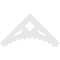 Ekena Millwork Pitch Wellington Architectural Grade PVC Gable Pediment, 48"W x 24"H x 1"P (12/12) GPP048X024X100WEL - alternate 4